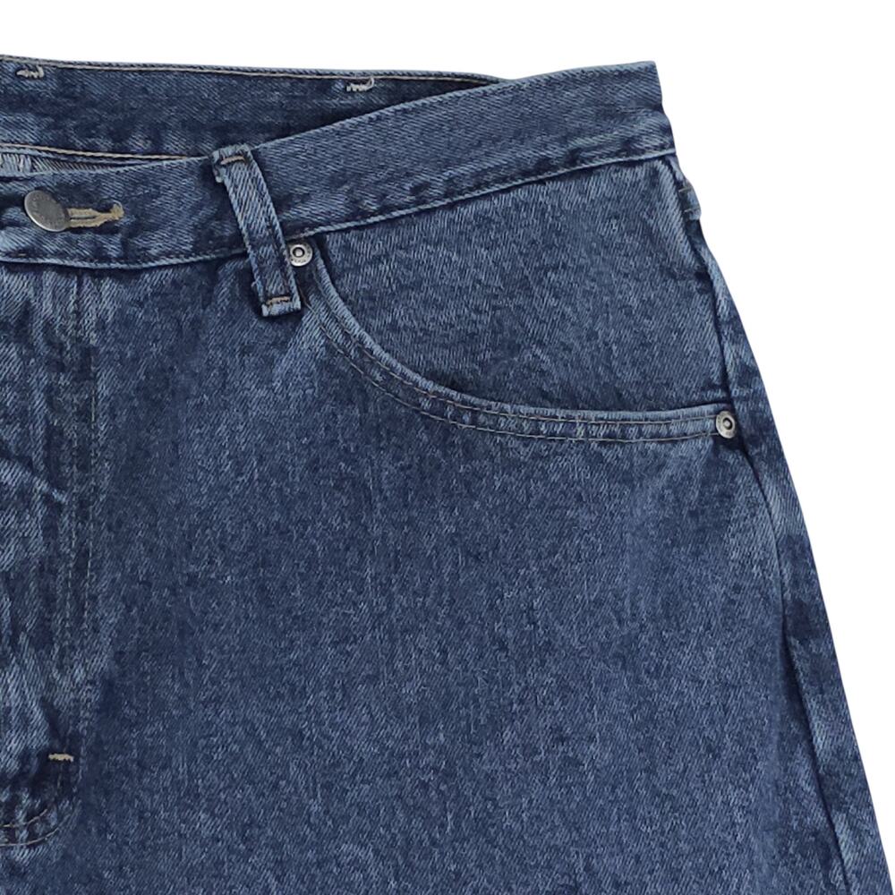 Wrangler Jeans Mens 36x34 Blue Relaxed Fit Comfort Denim Mid Wash Baggy - Picture 4 of 12